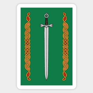 Irish Sword and Knotwork Magnet